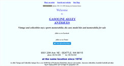 Desktop Screenshot of gasolinealleyantiques.com