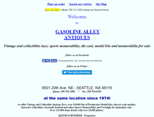 Tablet Screenshot of gasolinealleyantiques.com
